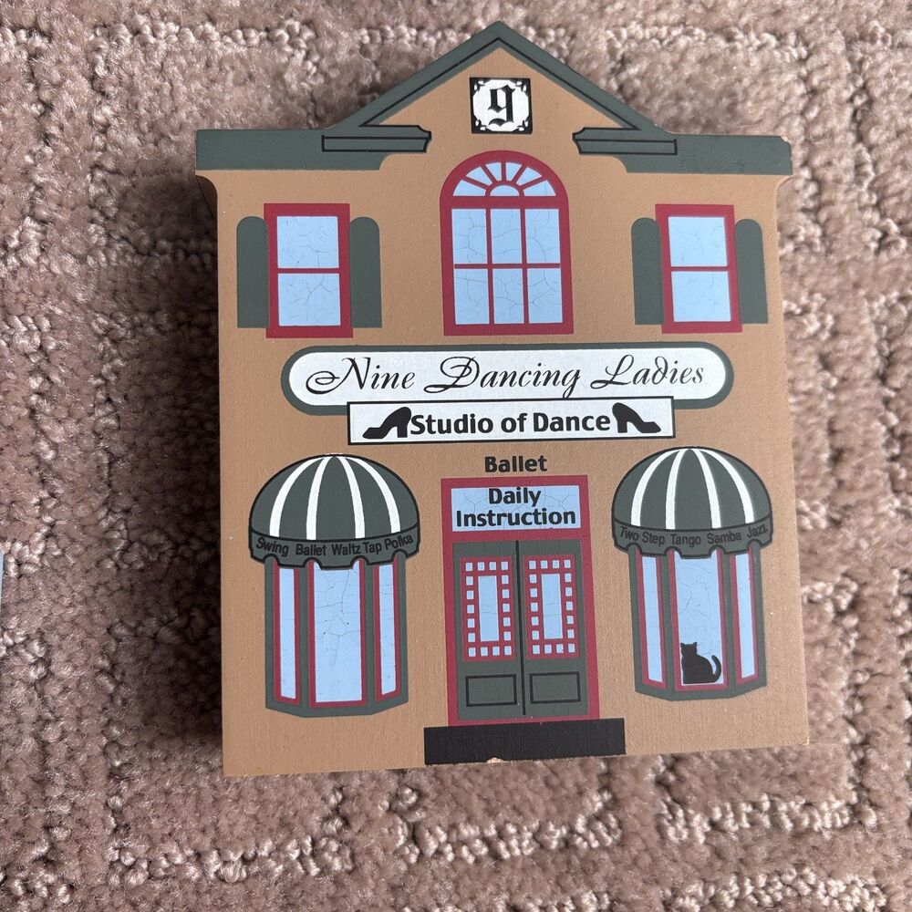 The Cats Meow Village Twelve Days Of Christmas Incomplete Set VTG 2000 *READ* - Picture 7 of 11